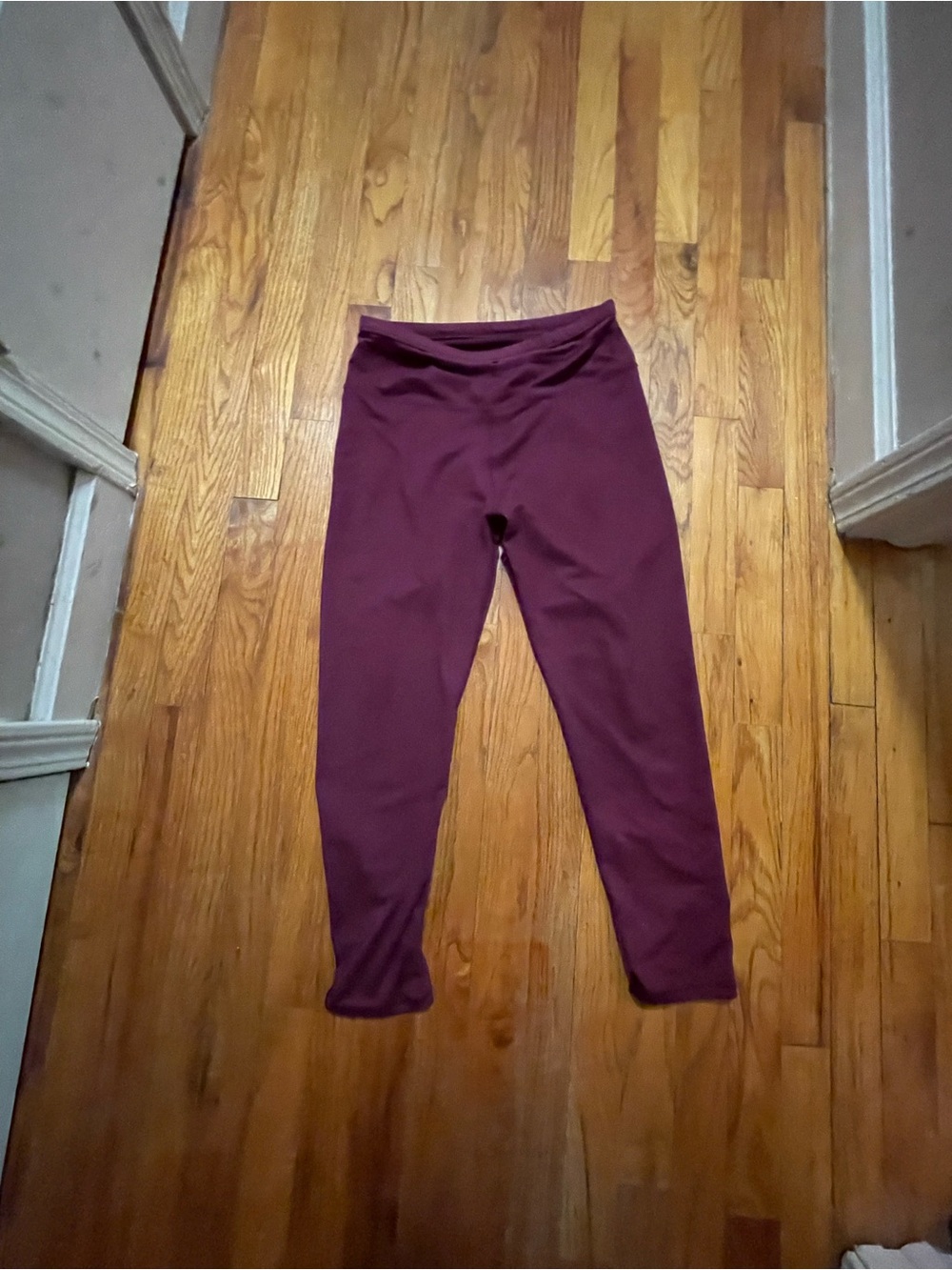 Fabletics Maroon High-Waist Leggings